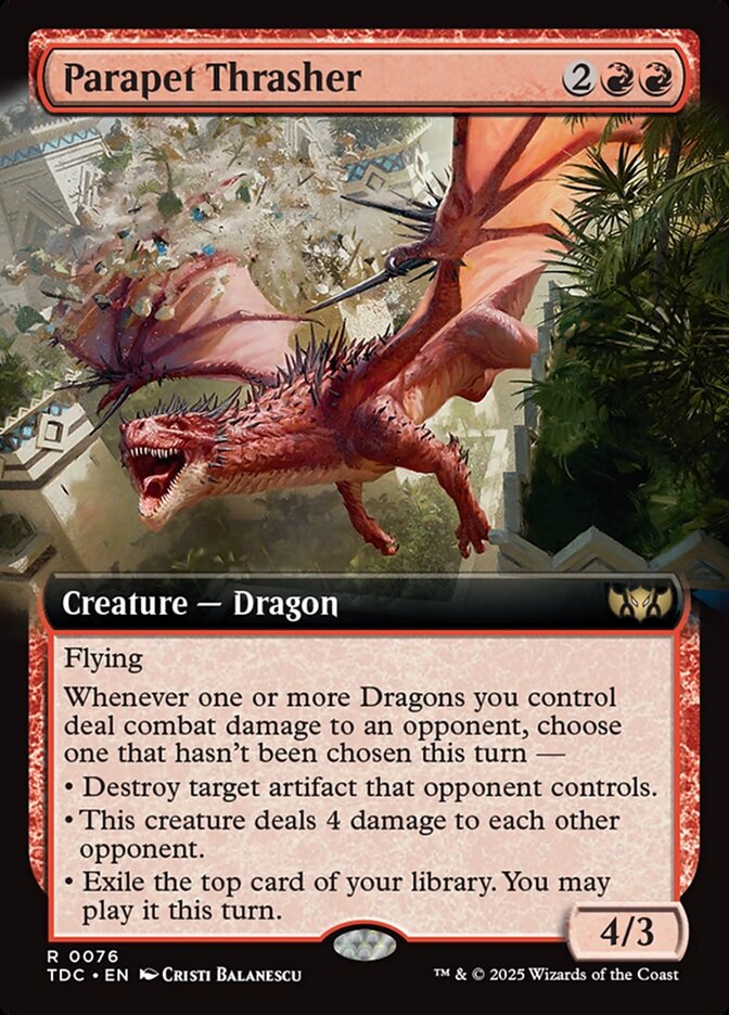 Parapet Thrasher (76) - Tarkir: Dragonstorm Commander (TDC)