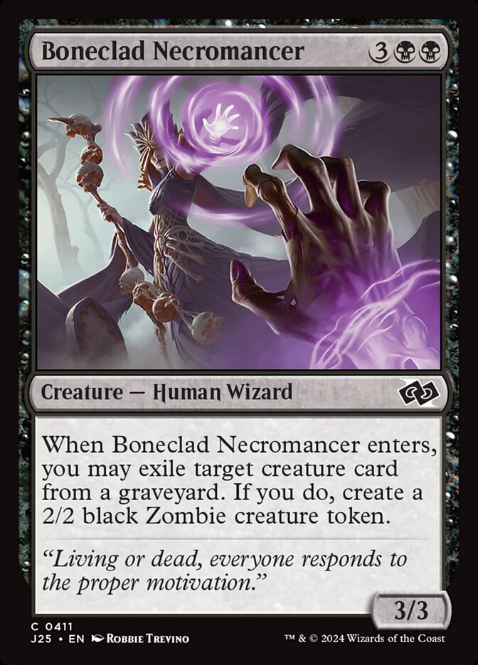 Boneclad Necromancer (411) - Foundations Jumpstart (J25)