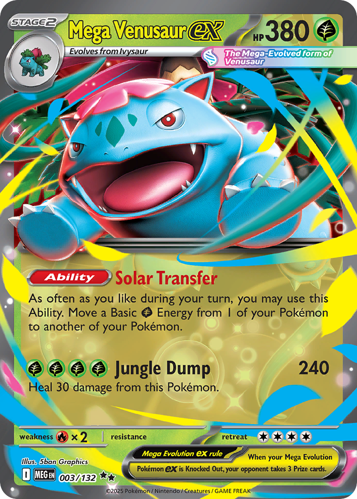Mega Venusaur ex (3/132) - Mega Evolution (MEG)