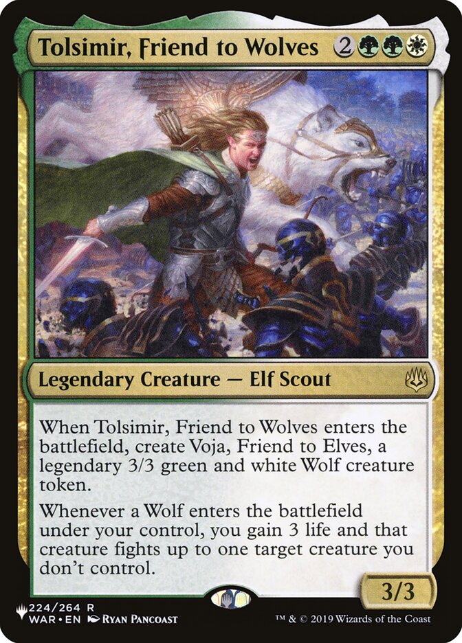 Tolsimir, Friend to Wolves (WAR-224) - The List (PLST)