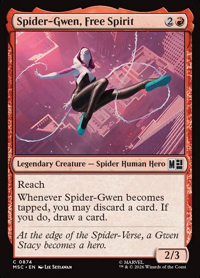 Spider-Gwen, Free Spirit (874) - Marvel Super Heroes Commander (MSC)