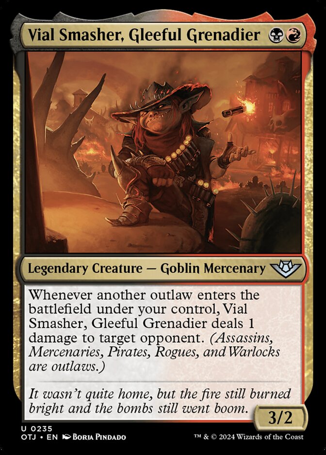 Vial Smasher, Gleeful Grenadier (235) - Outlaws of Thunder Junction (OTJ)