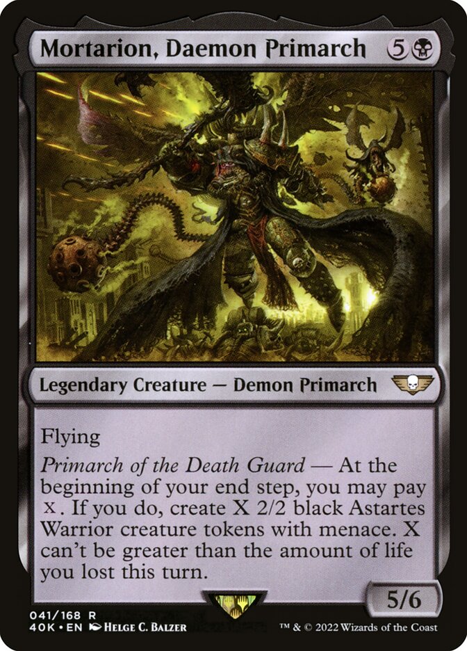 Mortarion, Daemon Primarch (41) - Warhammer 40,000 Commander (40K)