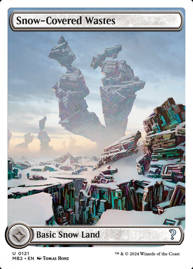 Snow-Covered Wastes (121) - Mystery Booster 2 (MB2)