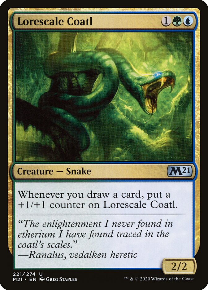 Lorescale Coatl (221) - Core Set 2021 (M21)