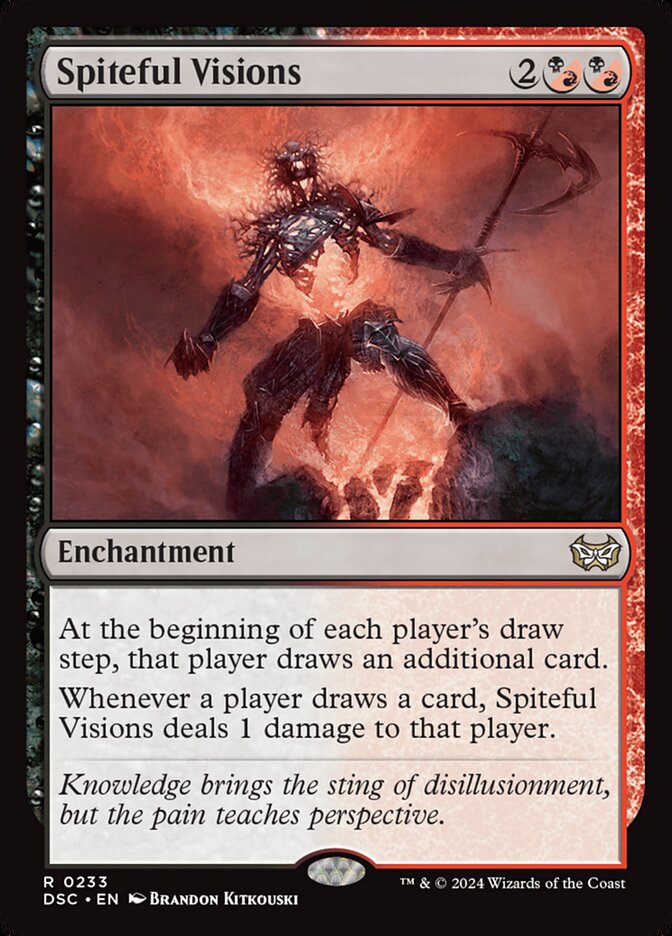 Spiteful Visions (233) - Duskmourn: House of Horror Commander (DSC)