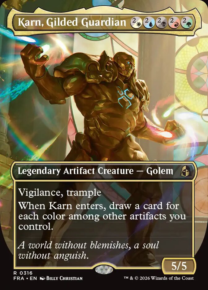 Karn, Gilded Guardian (316) - Reality Fracture (FRA)