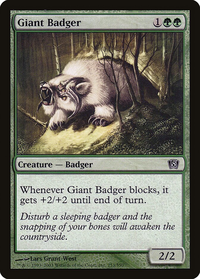 Giant Badger (253) - Eighth Edition (8ED)