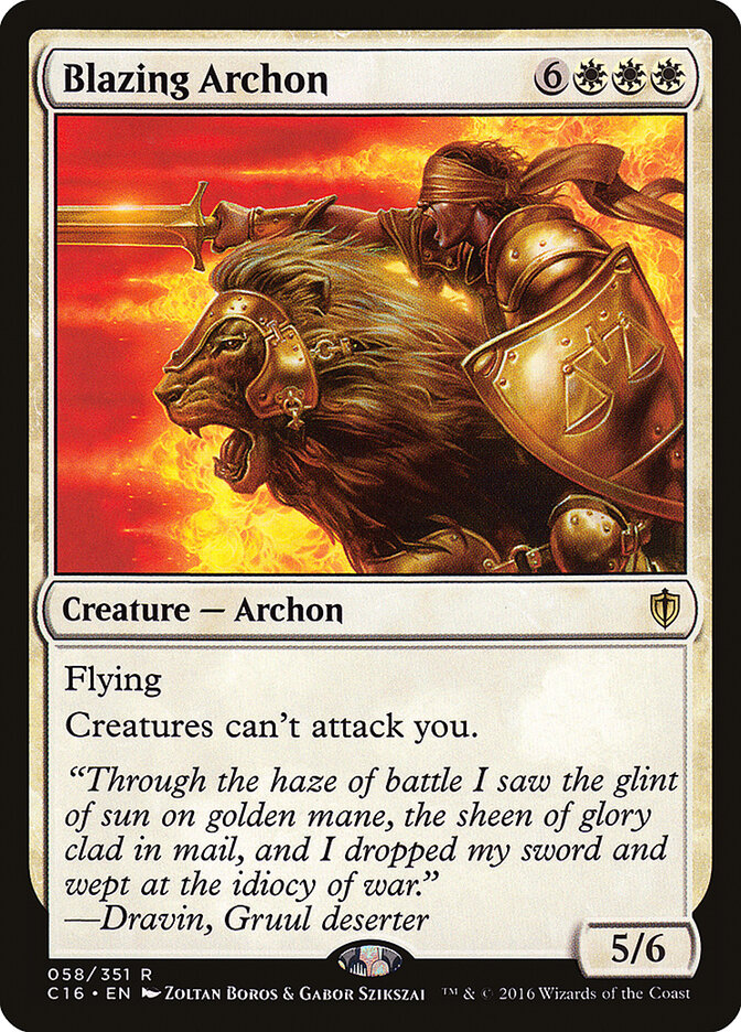 Blazing Archon (58) - Commander 2016 (C16)