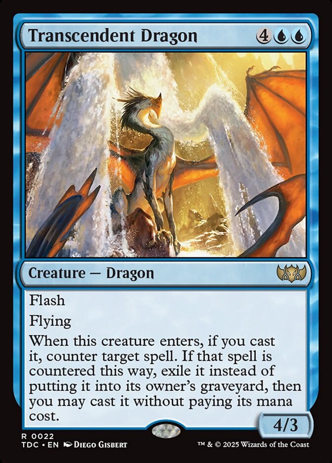 Transcendent Dragon (22) - Tarkir: Dragonstorm Commander (TDC)