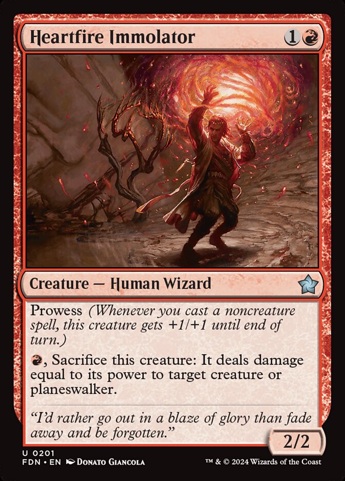 Heartfire Immolator (201) - Foundations (FDN)