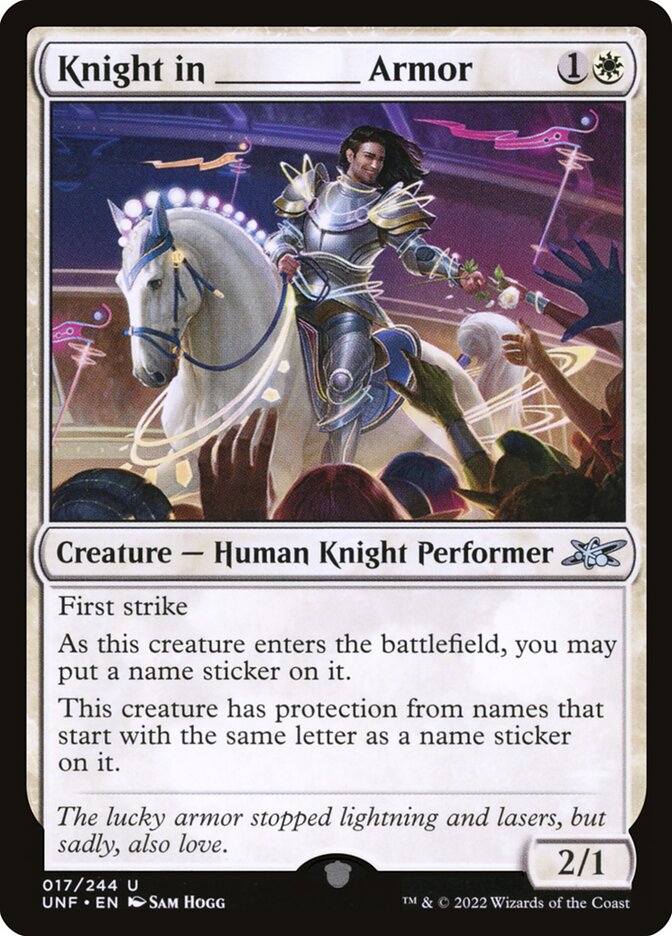 Knight in _____ Armor (17) - Unfinity (UNF)