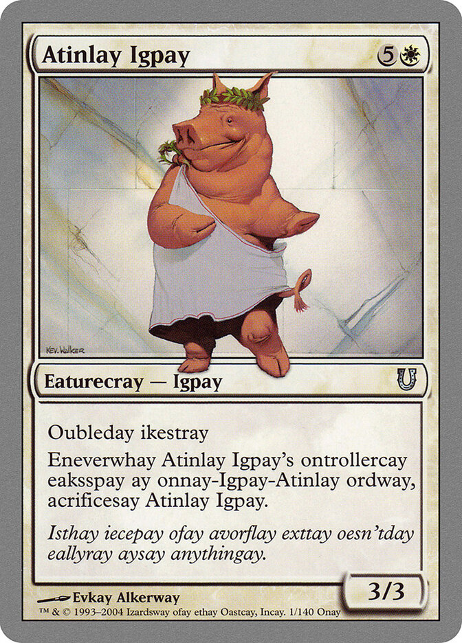 Atinlay Igpay (1) - Unhinged (UNH)