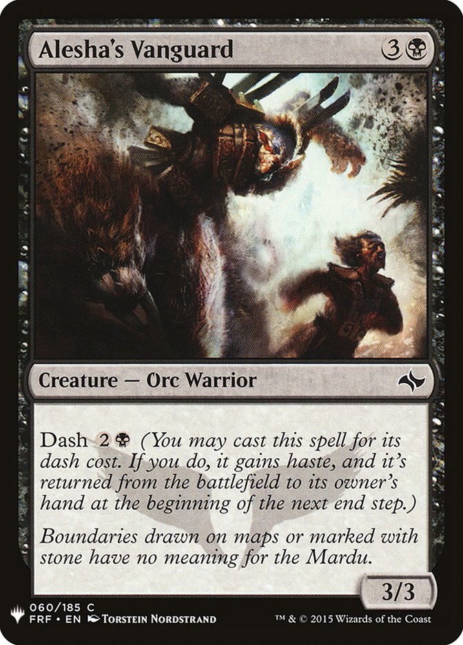 Alesha's Vanguard - The List (PLST)