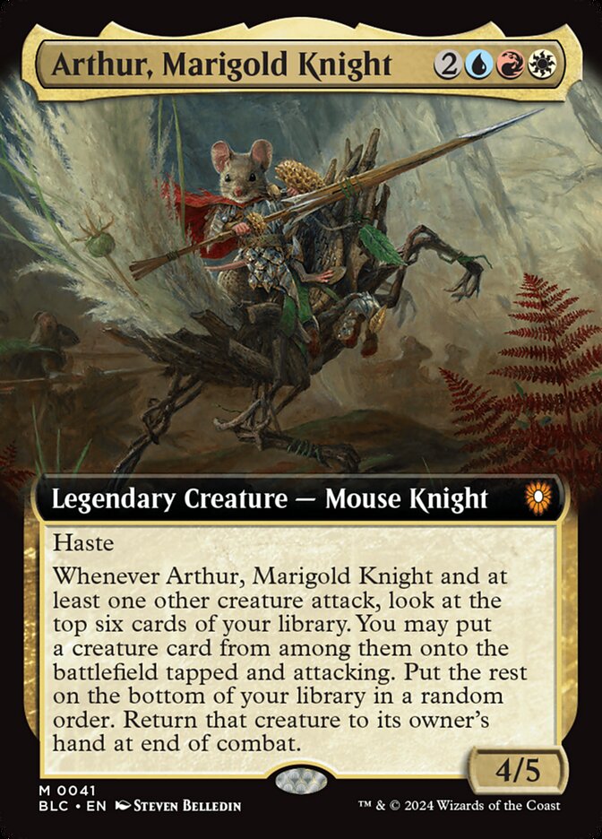 Arthur, Marigold Knight (41) - Bloomburrow Commander (BLC)