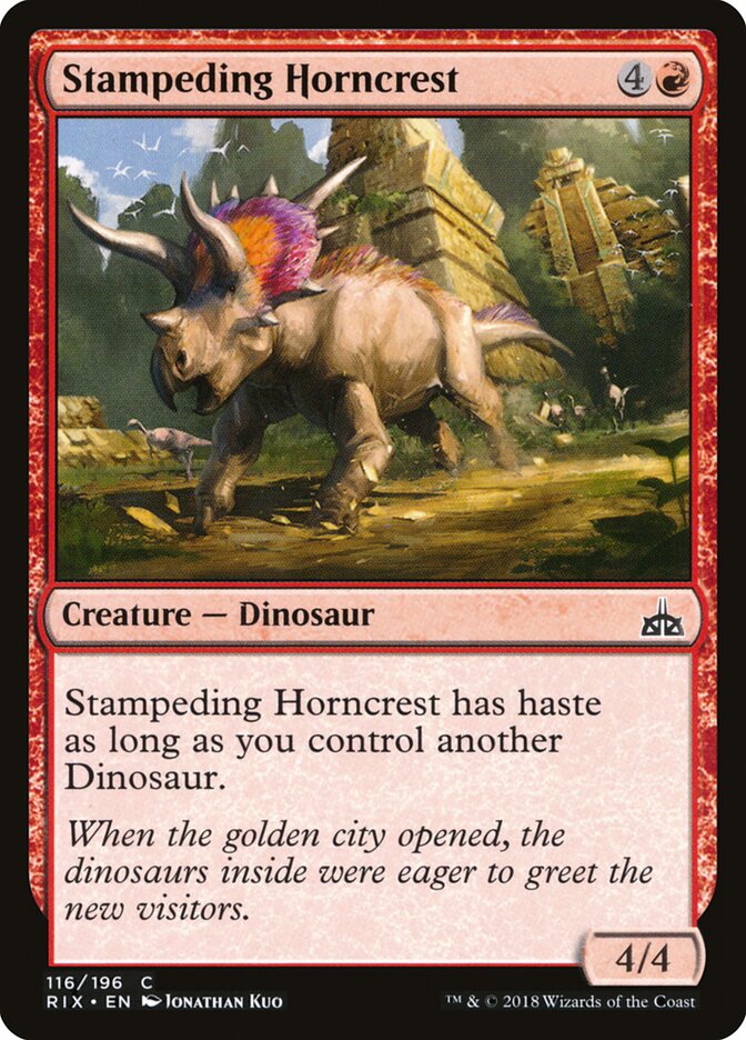 Stampeding Horncrest (116) - Rivals of Ixalan (RIX)