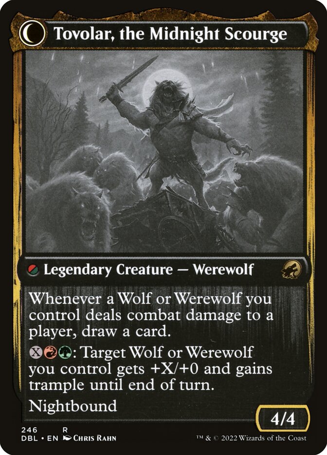 Tovolar, Dire Overlord // Tovolar, the Midnight Scourge (246) - Innistrad: Double Feature (DBL)