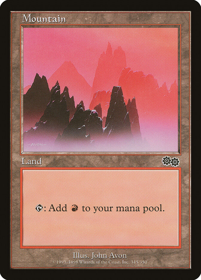 Mountain (345) - Urza's Saga (USG)