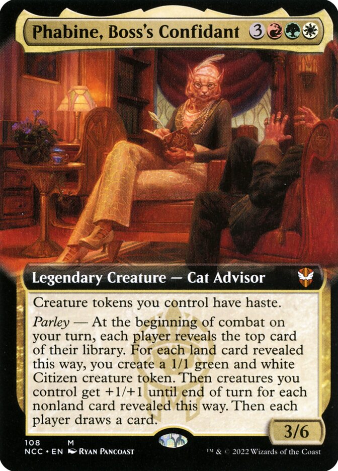 Phabine, Boss's Confidant (108) - New Capenna Commander (NCC)