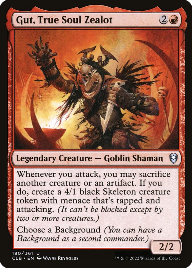 Gut, True Soul Zealot (180) - Commander Legends: Battle for Baldur's Gate (CLB)