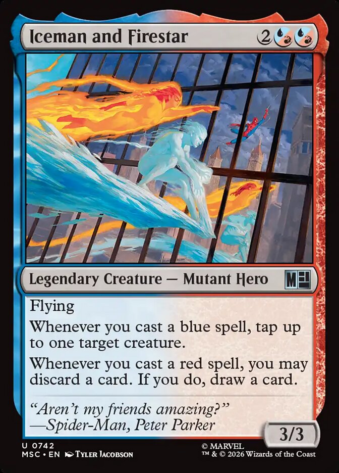 Iceman and Firestar (742) - Marvel Super Heroes Commander (MSC)