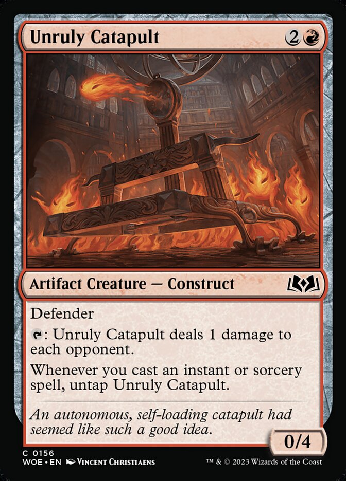 Unruly Catapult (156) - Wilds of Eldraine (WOE)