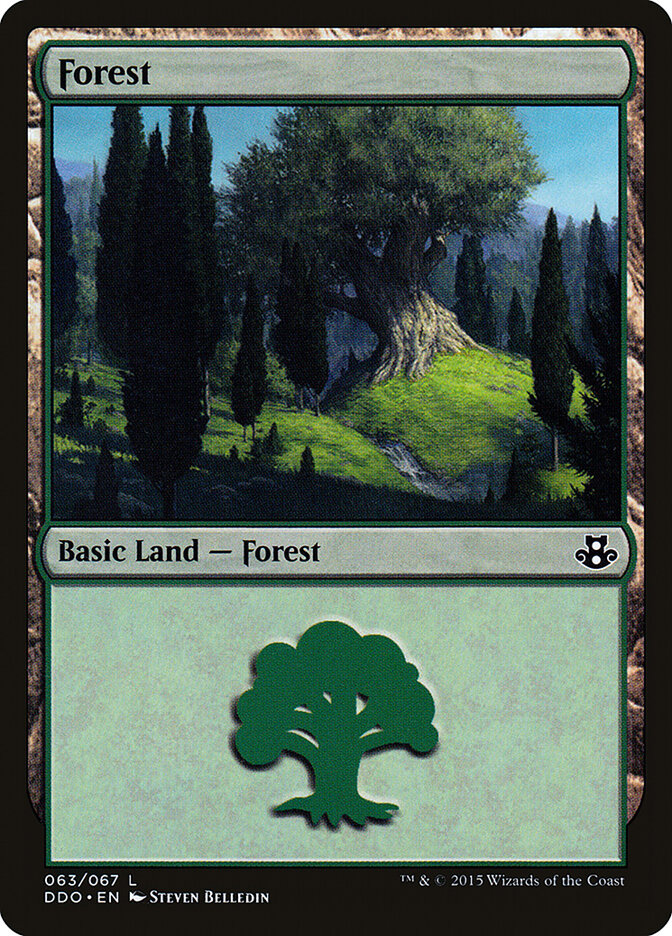Forest (63) - Duel Decks: Elspeth vs. Kiora (DDO)