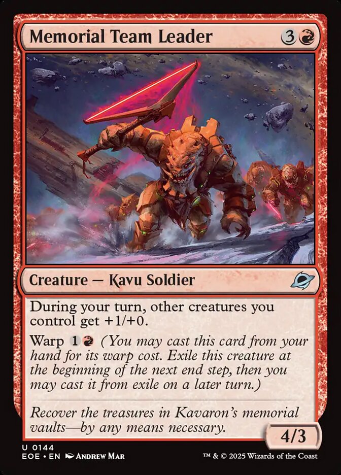 Memorial Team Leader (144) - Edge of Eternities (EOE)