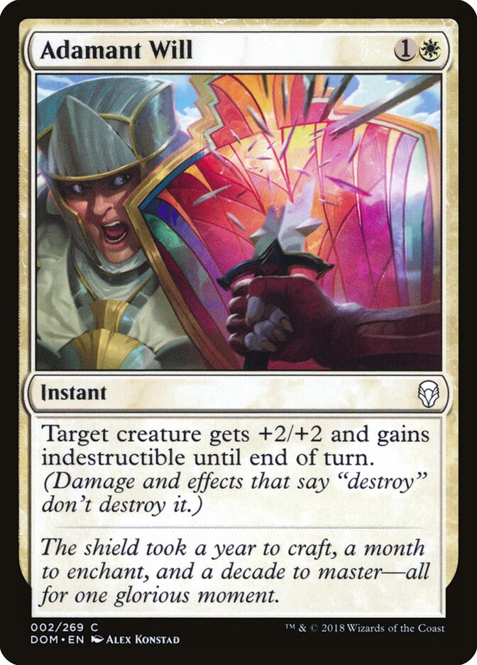 Adamant Will (2) - Dominaria (DOM)