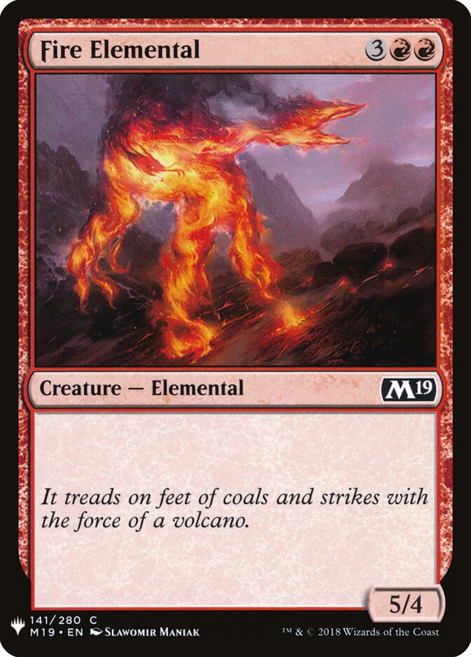 Fire Elemental (M19-141) - The List (PLST)