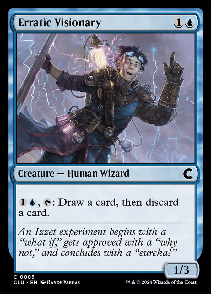 Erratic Visionary (85) - Ravnica: Clue Edition (CLU)
