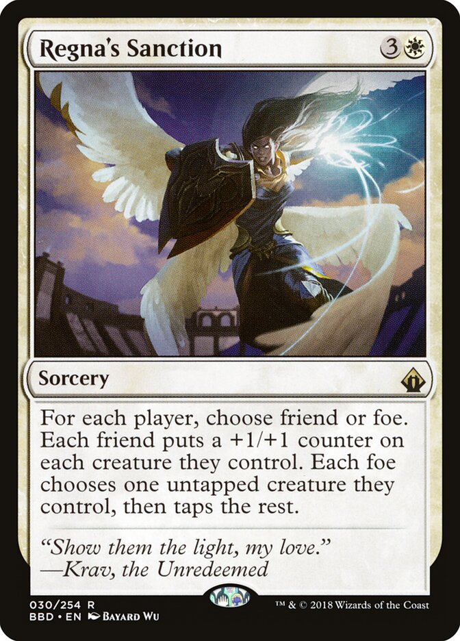 Regna's Sanction (30) - Battlebond (BBD)