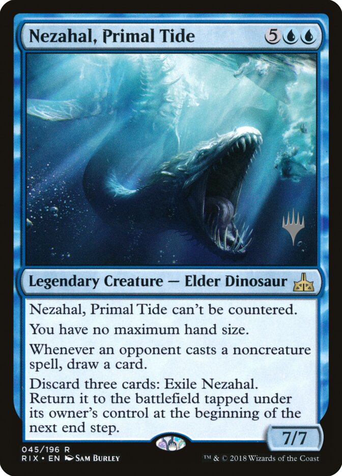 Nezahal, Primal Tide (45p) - Rivals of Ixalan Promos (PRIX)