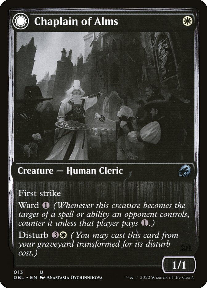 Chaplain of Alms // Chapel Shieldgeist - Innistrad: Double Feature (DBL)