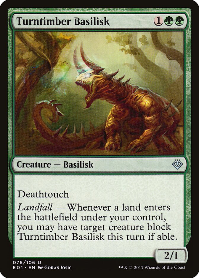 Turntimber Basilisk (76) - Archenemy: Nicol Bolas (E01)