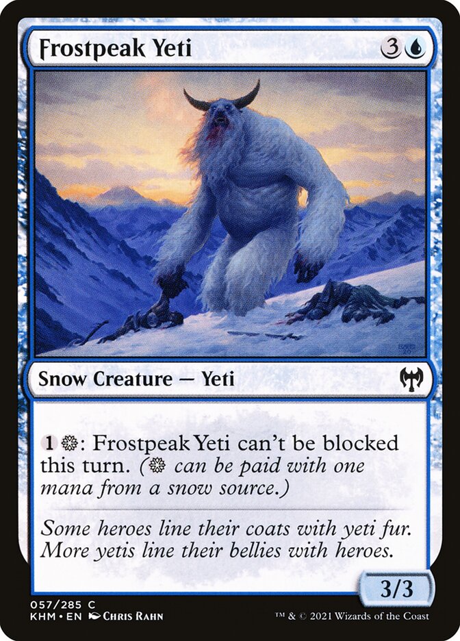 Frostpeak Yeti (57) - Kaldheim (KHM)