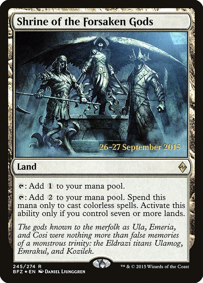 Shrine of the Forsaken Gods (245s) - Battle for Zendikar Promos (PBFZ)