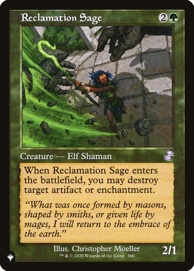 Reclamation Sage (TSR-366) - The List (PLST)