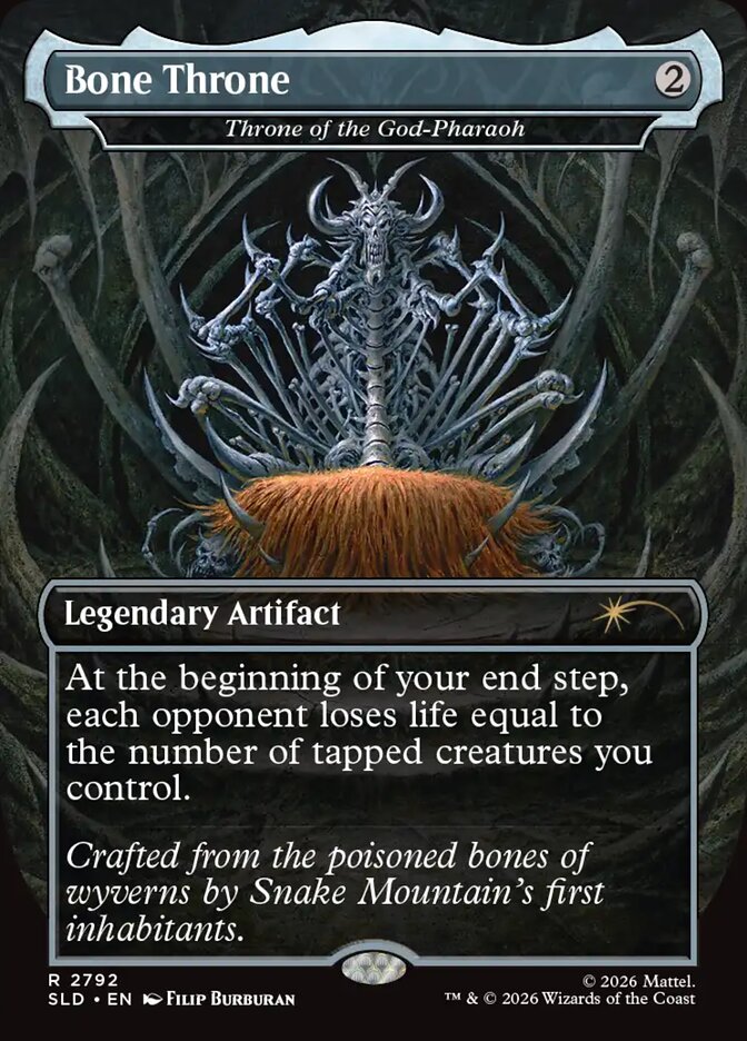Bone Throne - Throne of the God-Pharaoh (2792) - Secret Lair Drop (SLD)