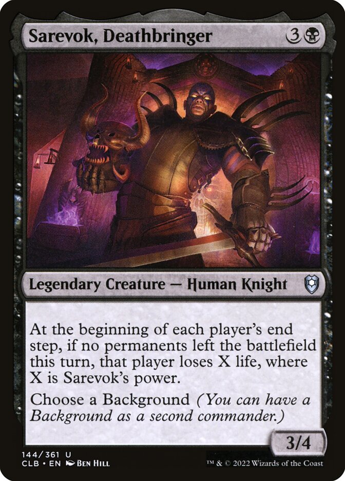 Sarevok, Deathbringer (144) - Commander Legends: Battle for Baldur's Gate (CLB)