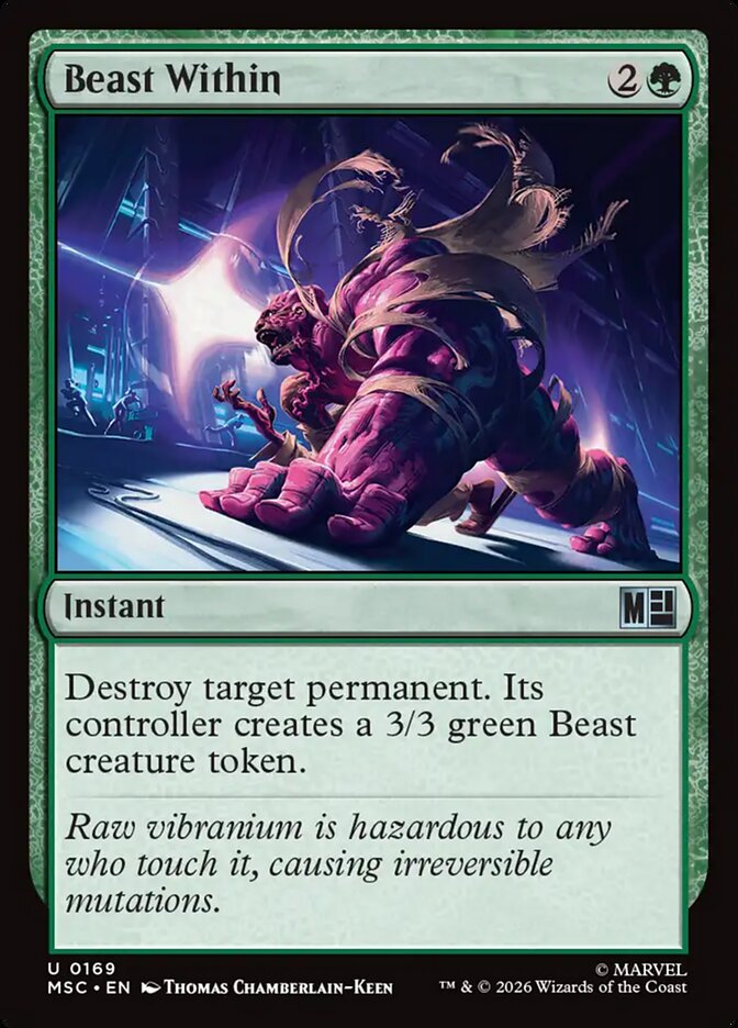 Beast Within (169) - Marvel Super Heroes Commander (MSC)