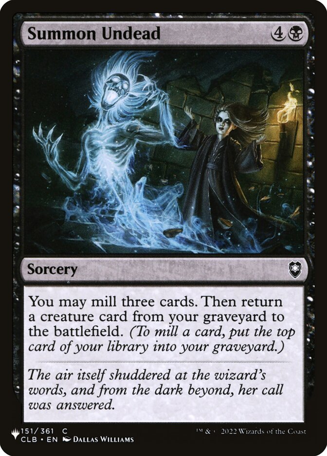 Summon Undead (CLB-151) - The List (PLST)