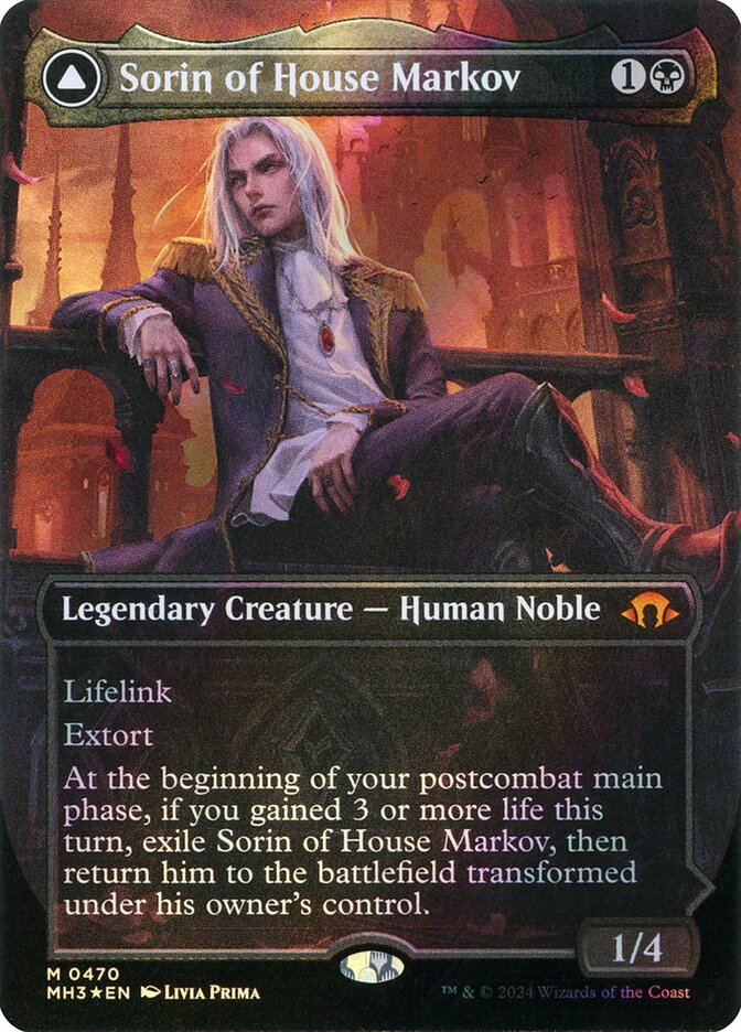 Sorin of House Markov // Sorin, Ravenous Neonate (470) - Modern Horizons 3 (MH3)
