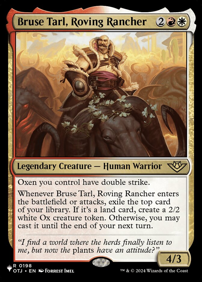 Bruse Tarl, Roving Rancher (OTJ-198) - The List (PLST)