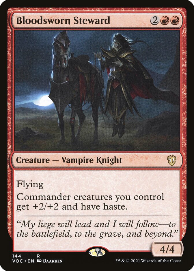 Bloodsworn Steward (144) - Crimson Vow Commander (VOC)