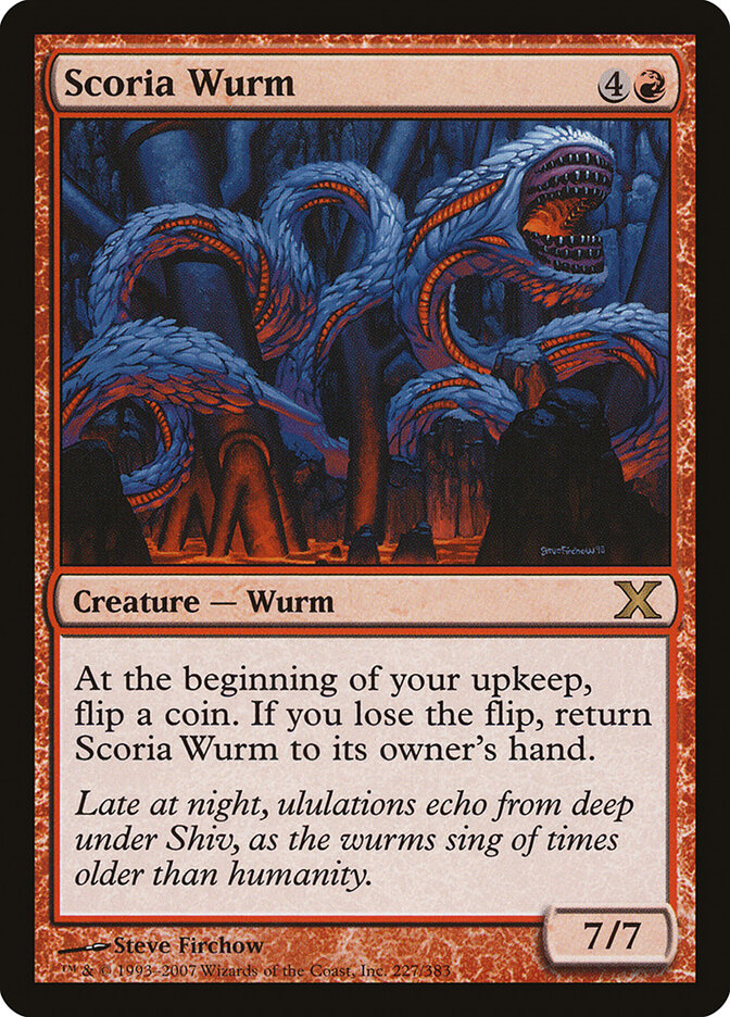 Scoria Wurm (227) - Tenth Edition (10E)