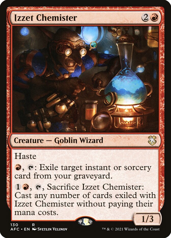 Izzet Chemister (130) - Forgotten Realms Commander (AFC)