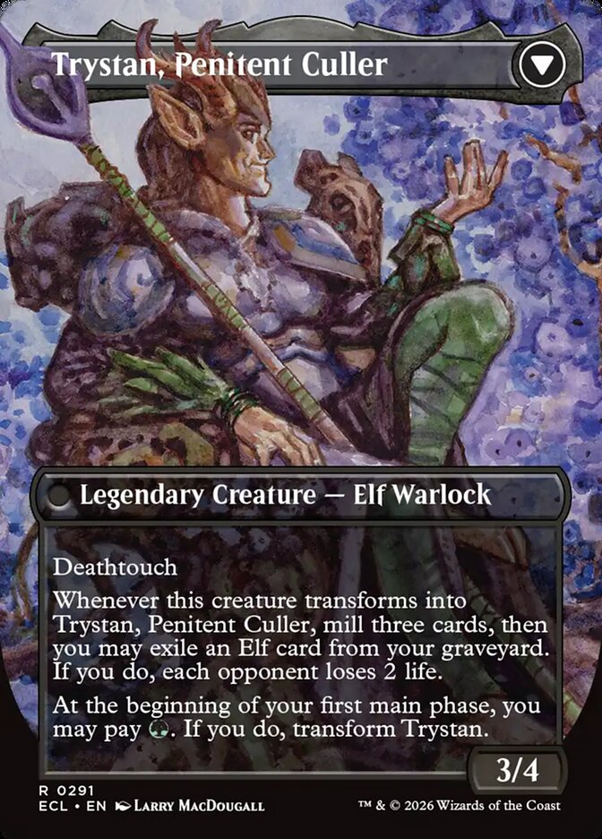 Trystan, Callous Cultivator // Trystan, Penitent Culler (291) - Lorwyn Eclipsed (ECL)