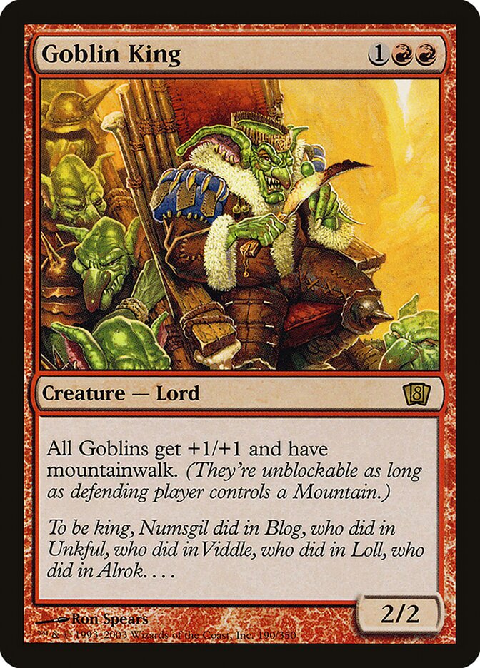 Goblin King (190) - Eighth Edition (8ED)