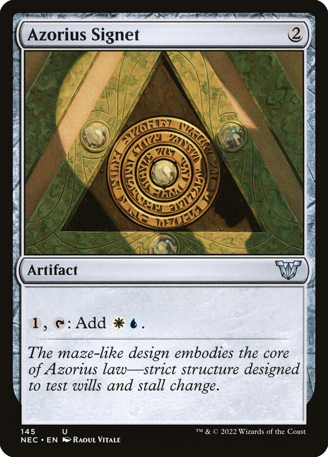Azorius Signet (145) - Neon Dynasty Commander (NEC)